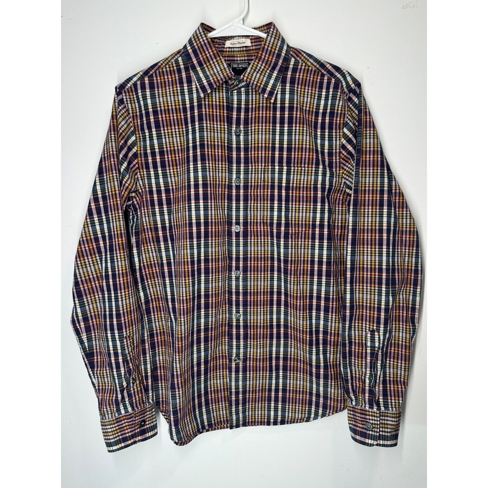 Todd Snyder Indian Madras Plaid Button Down Shirt Multicolor‎ - Medium